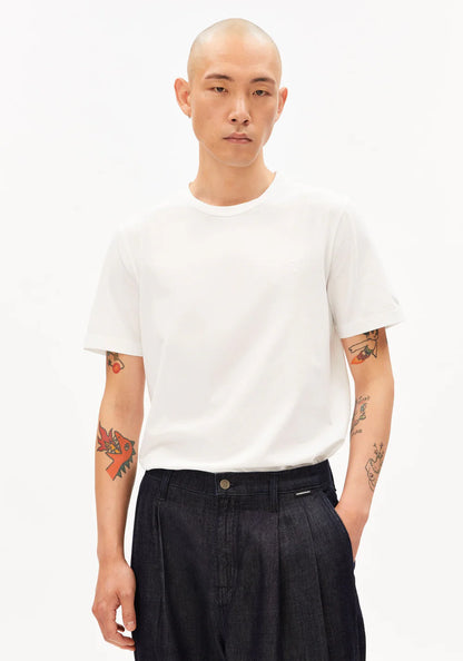 Armedangels - JAAMES T-SHIRT white - WERTE FREUNDE