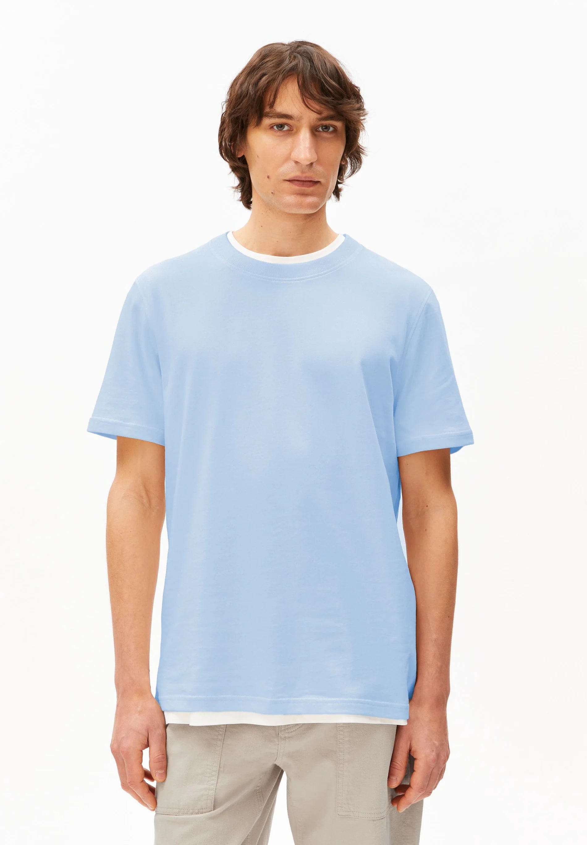 Armedangels - JAAMES T-SHIRT wedgwood - WERTE FREUNDE