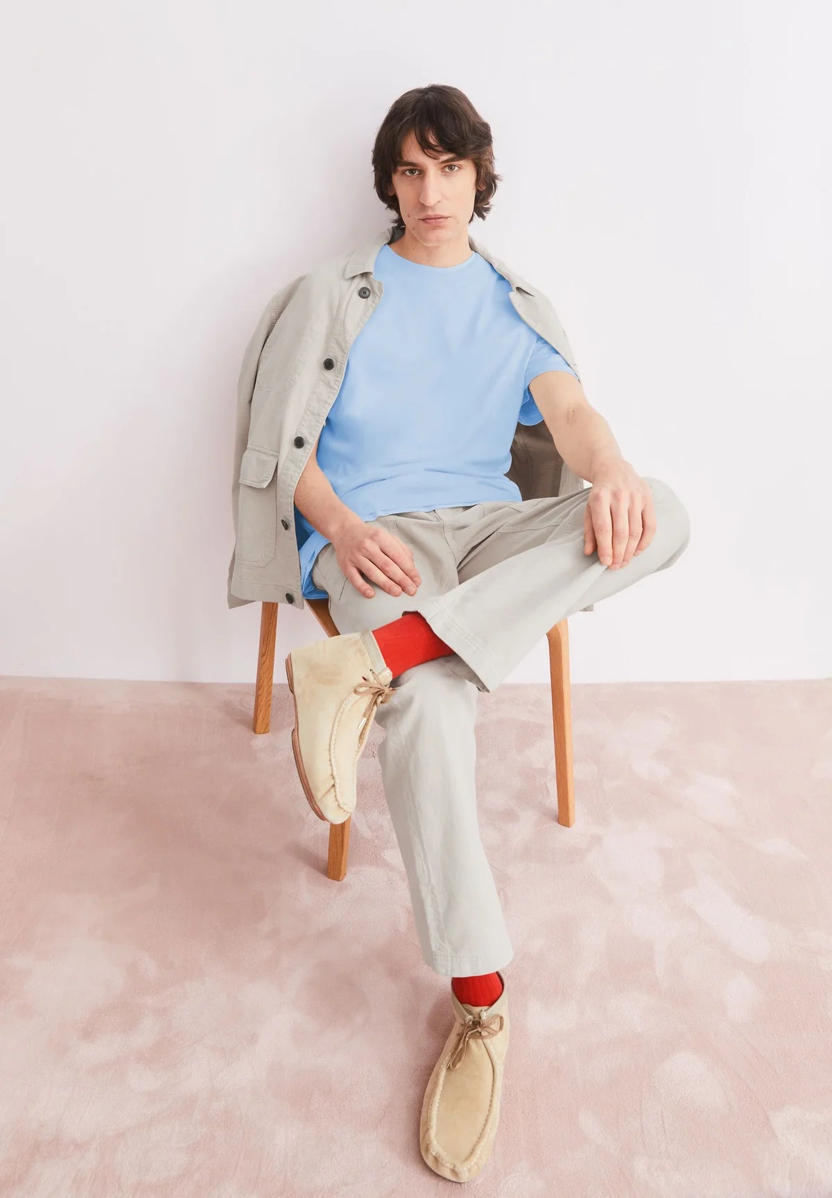 Armedangels - JAAMES T-SHIRT wedgwood - WERTE FREUNDE