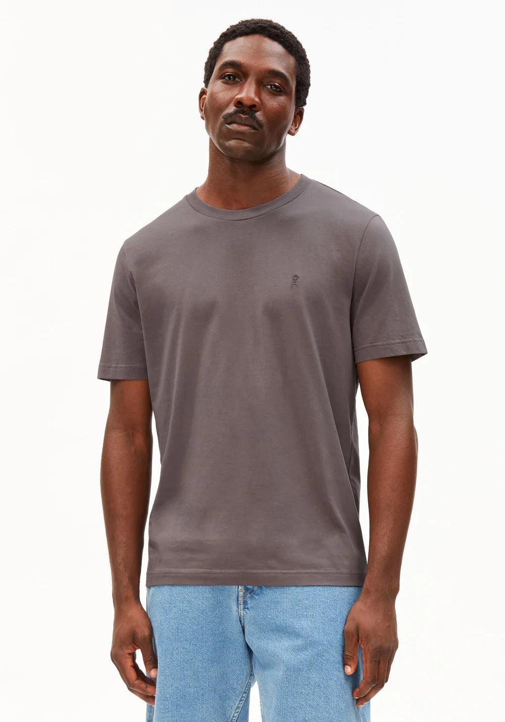 Armedangels - JAAMES T-SHIRT granit - WERTE FREUNDE