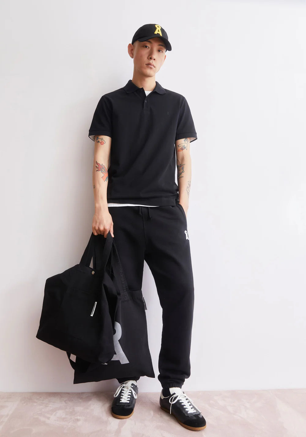 Armedangels - MAARIO POLOSHIRT black - WERTE FREUNDE