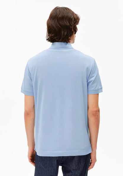 Armedangels - COTTON LINO SHORTSLEEVE SHIRT wedgwood - WERTE FREUNDE
