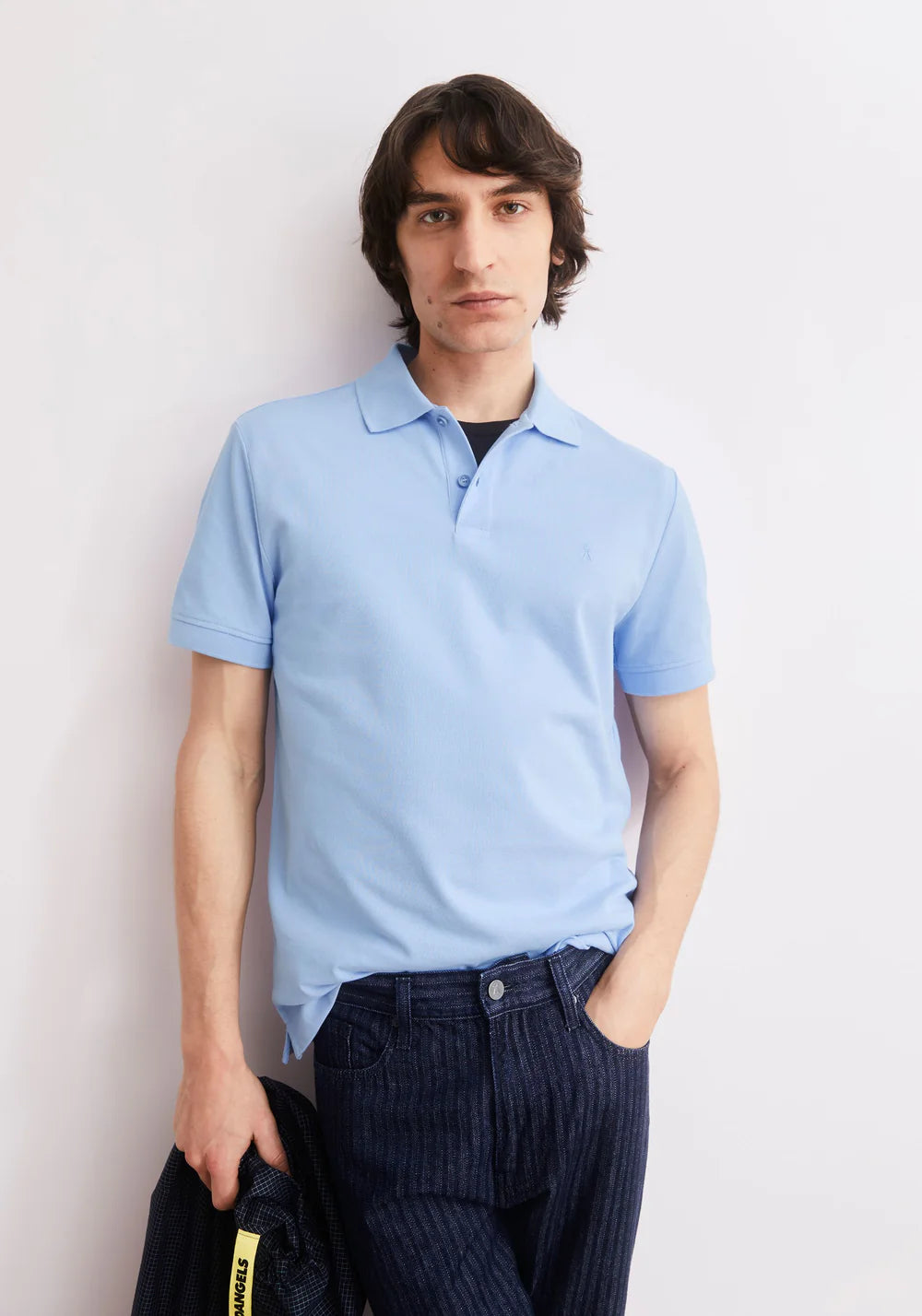 Armedangels - COTTON LINO SHORTSLEEVE SHIRT wedgwood - WERTE FREUNDE