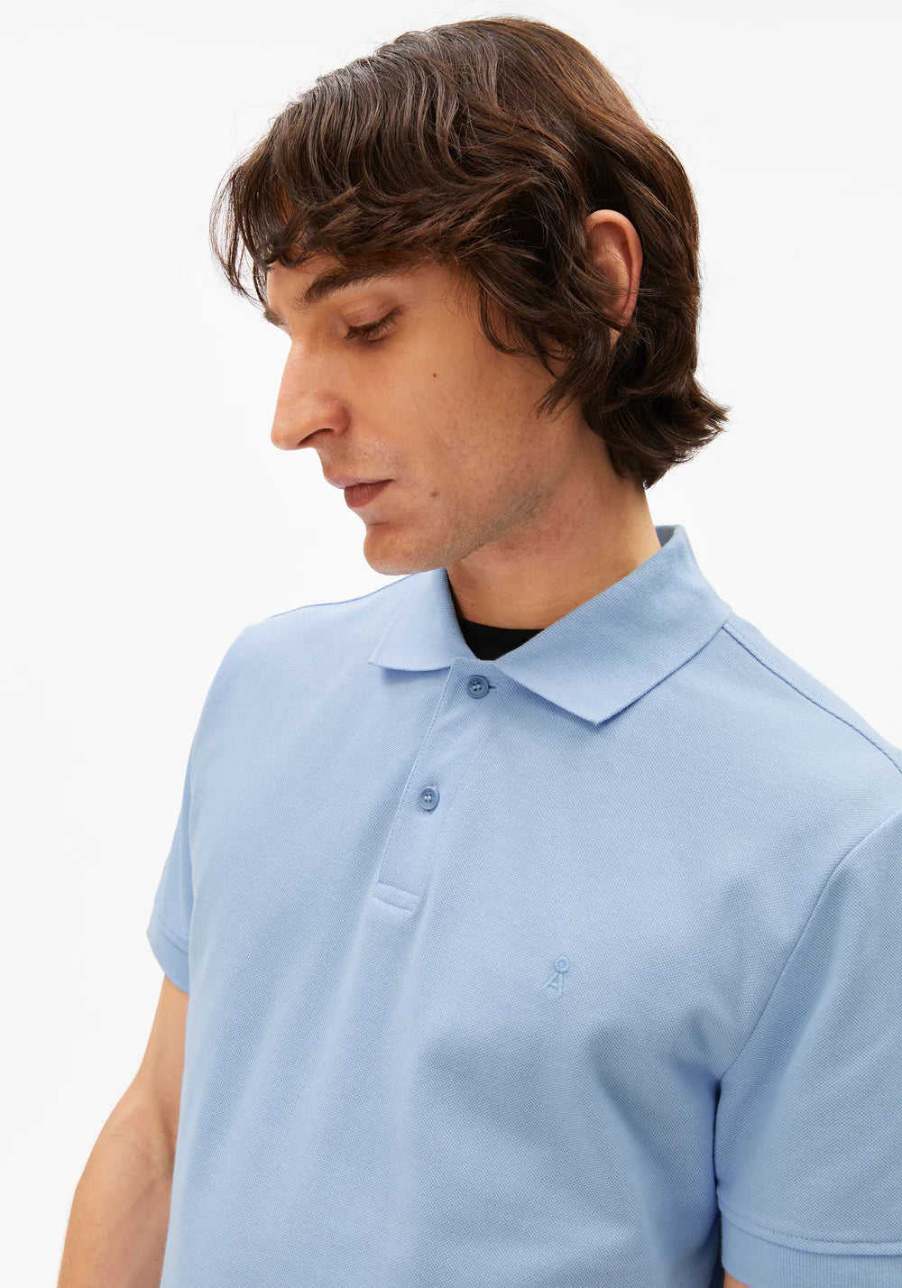 Armedangels - COTTON LINO SHORTSLEEVE SHIRT wedgwood - WERTE FREUNDE