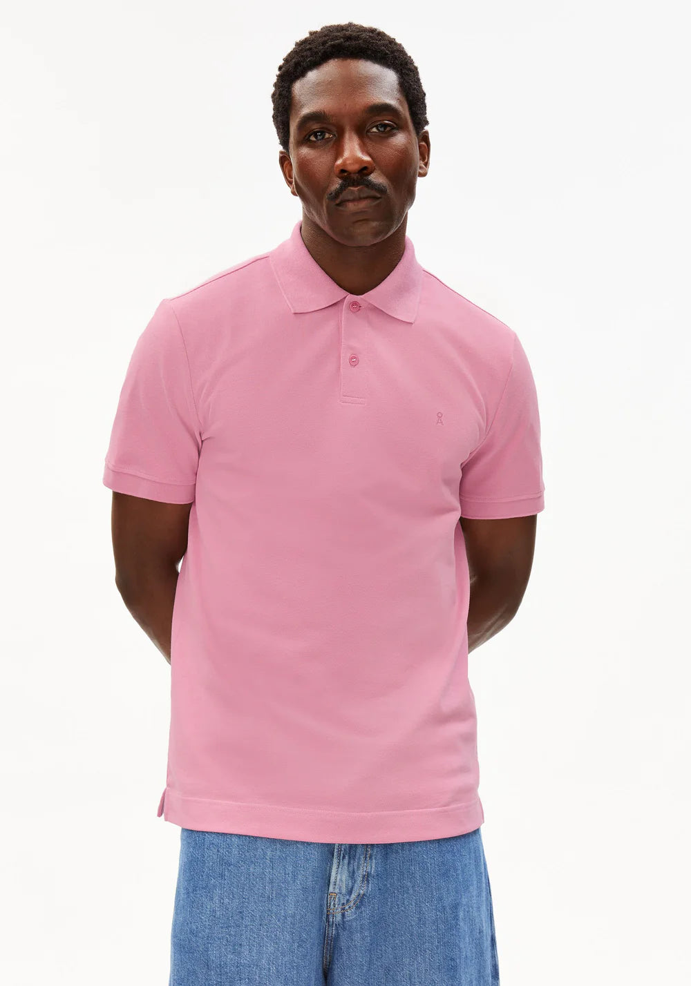 Armedangels - MAARIO POLOSHIRT washed berry - WERTE FREUNDE