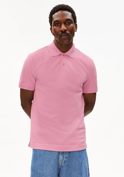 Armedangels - MAARIO POLOSHIRT washed berry - WERTE FREUNDE