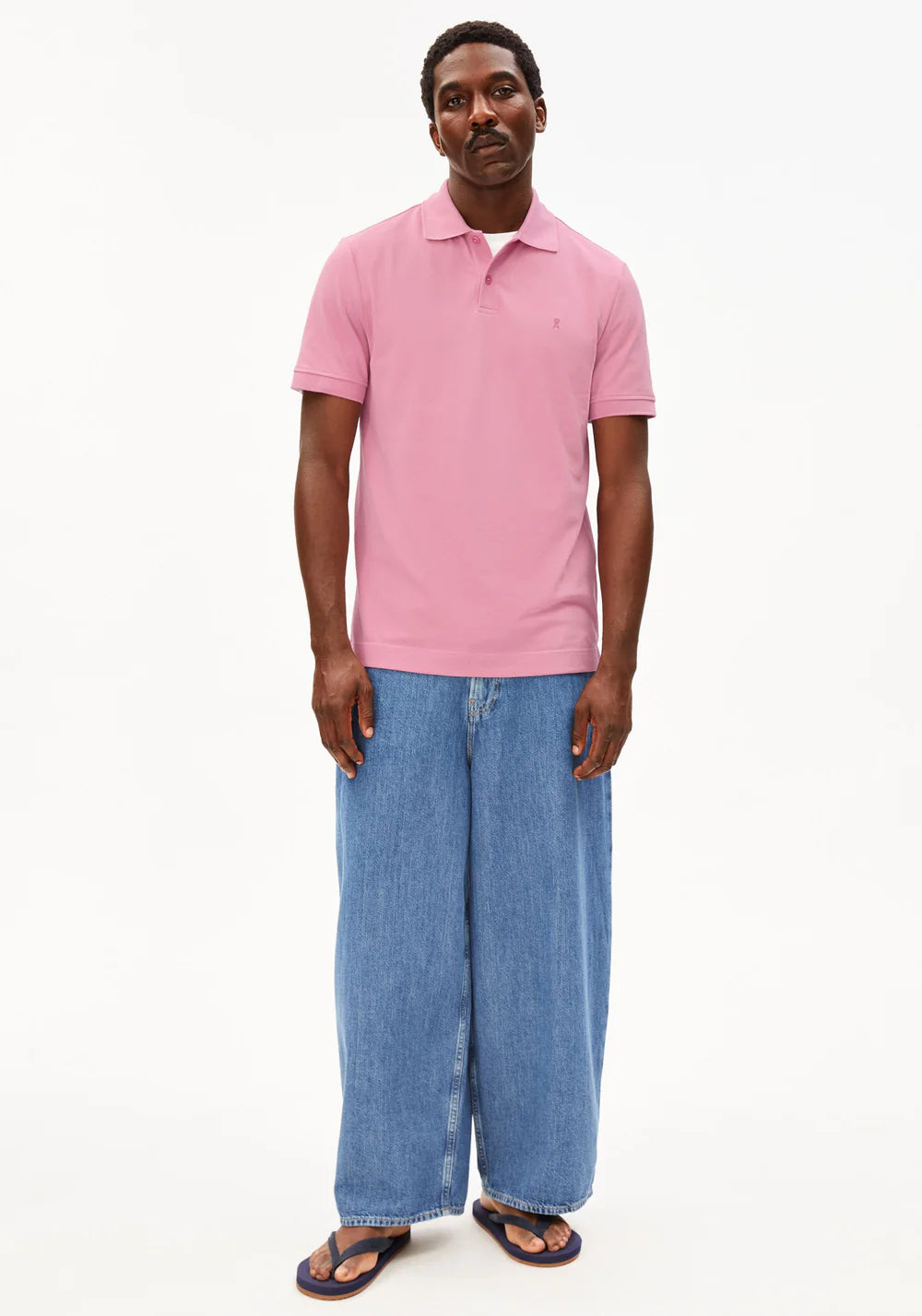Armedangels - MAARIO POLOSHIRT washed berry - WERTE FREUNDE