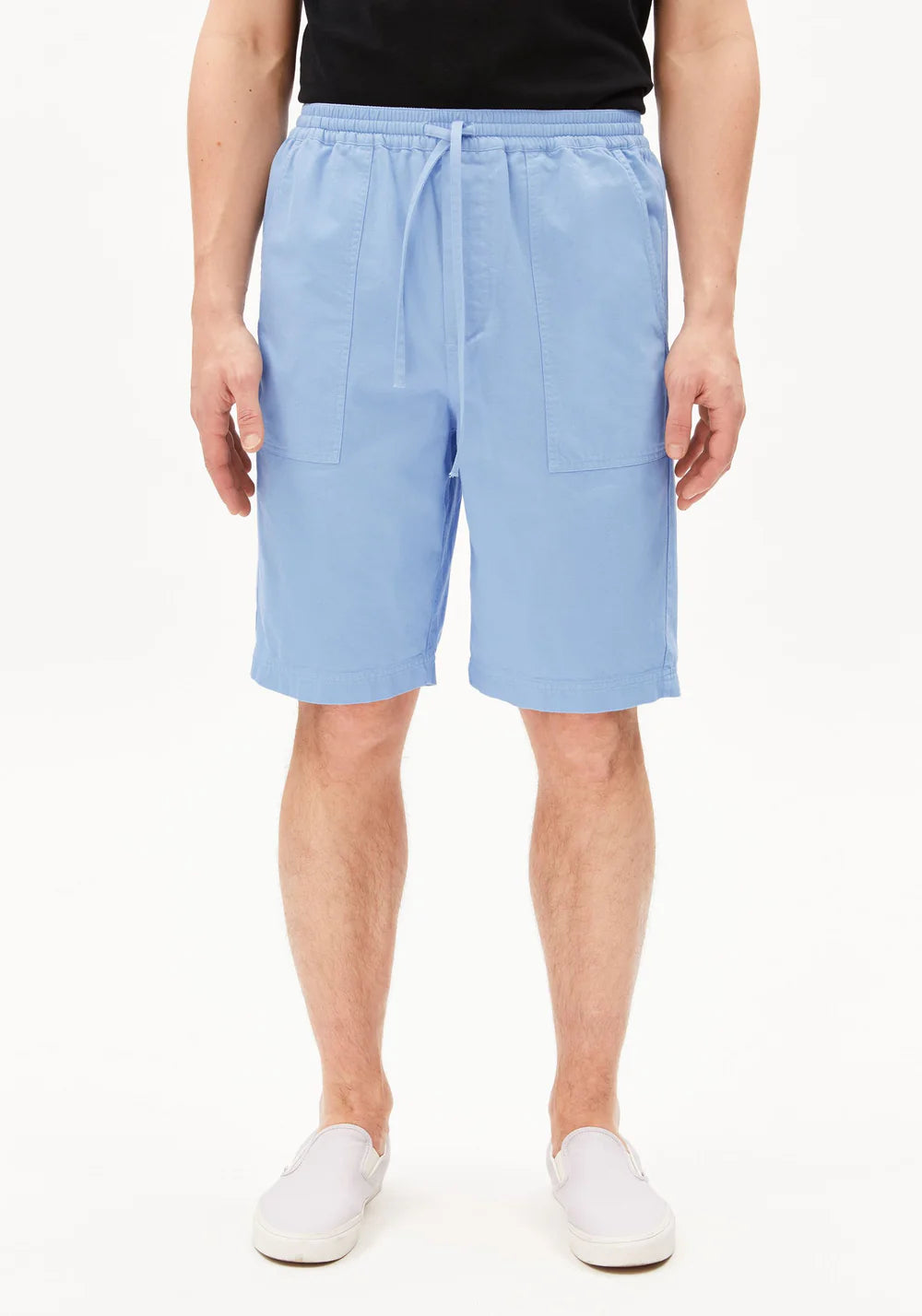 Armedangels - COTTON LINO SHORT wedgwood - WERTE FREUNDE