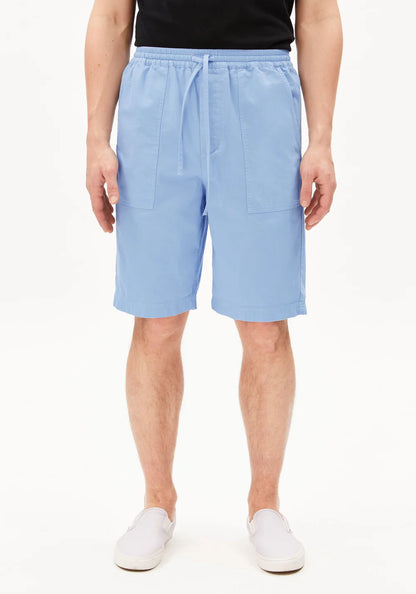Armedangels - COTTON LINO SHORT wedgwood - WERTE FREUNDE