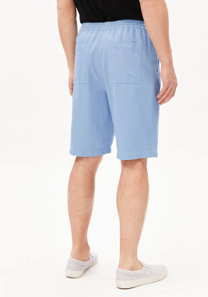 Armedangels - COTTON LINO SHORT wedgwood - WERTE FREUNDE
