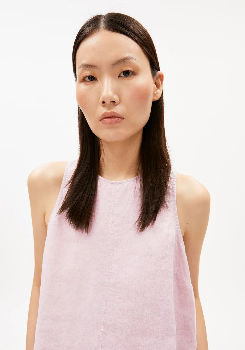 Armedangels - PURE LINEN BLOUSE TOP pink mist - WERTE FREUNDE
