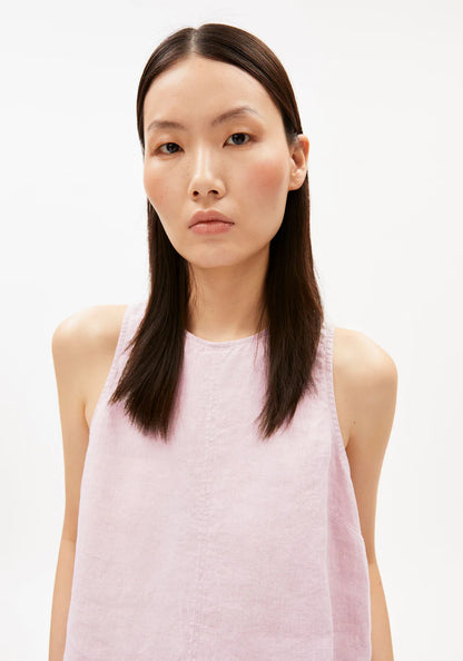 Armedangels - PURE LINEN BLOUSE TOP pink mist - WERTE FREUNDE