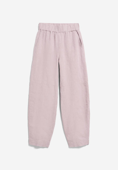 Armedangels - PURE LINEN PULL ON BARREL PANT pink mist - WERTE FREUNDE