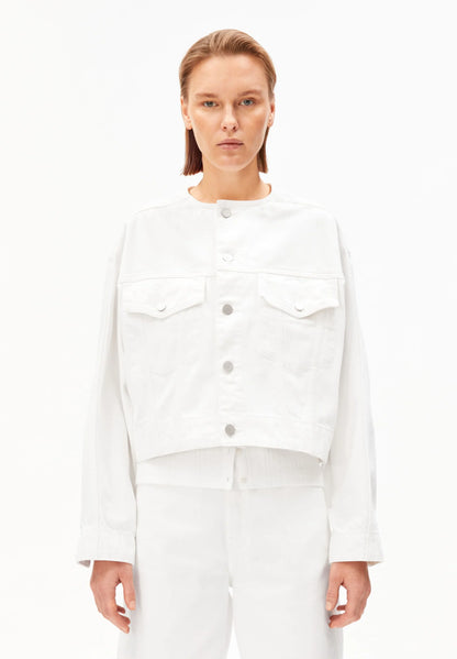 Armedangels - LOOSE DENIM JACKET white - WERTE FREUNDE