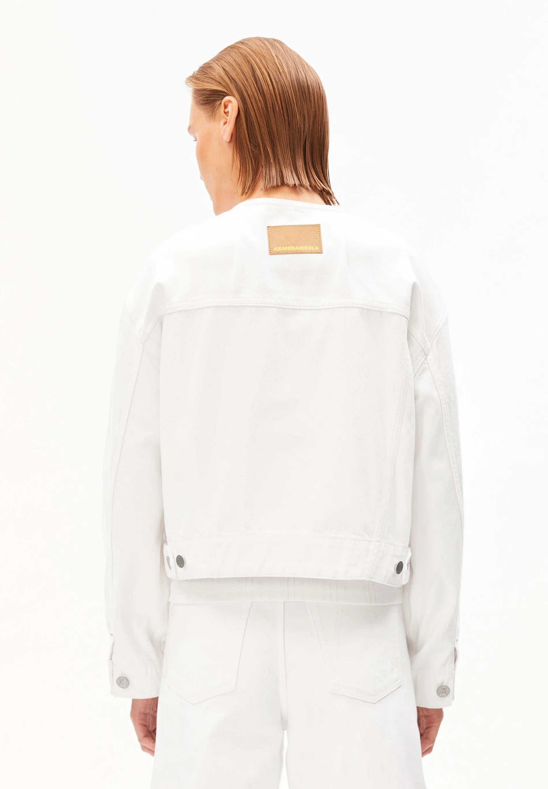 Armedangels - LOOSE DENIM JACKET white - WERTE FREUNDE