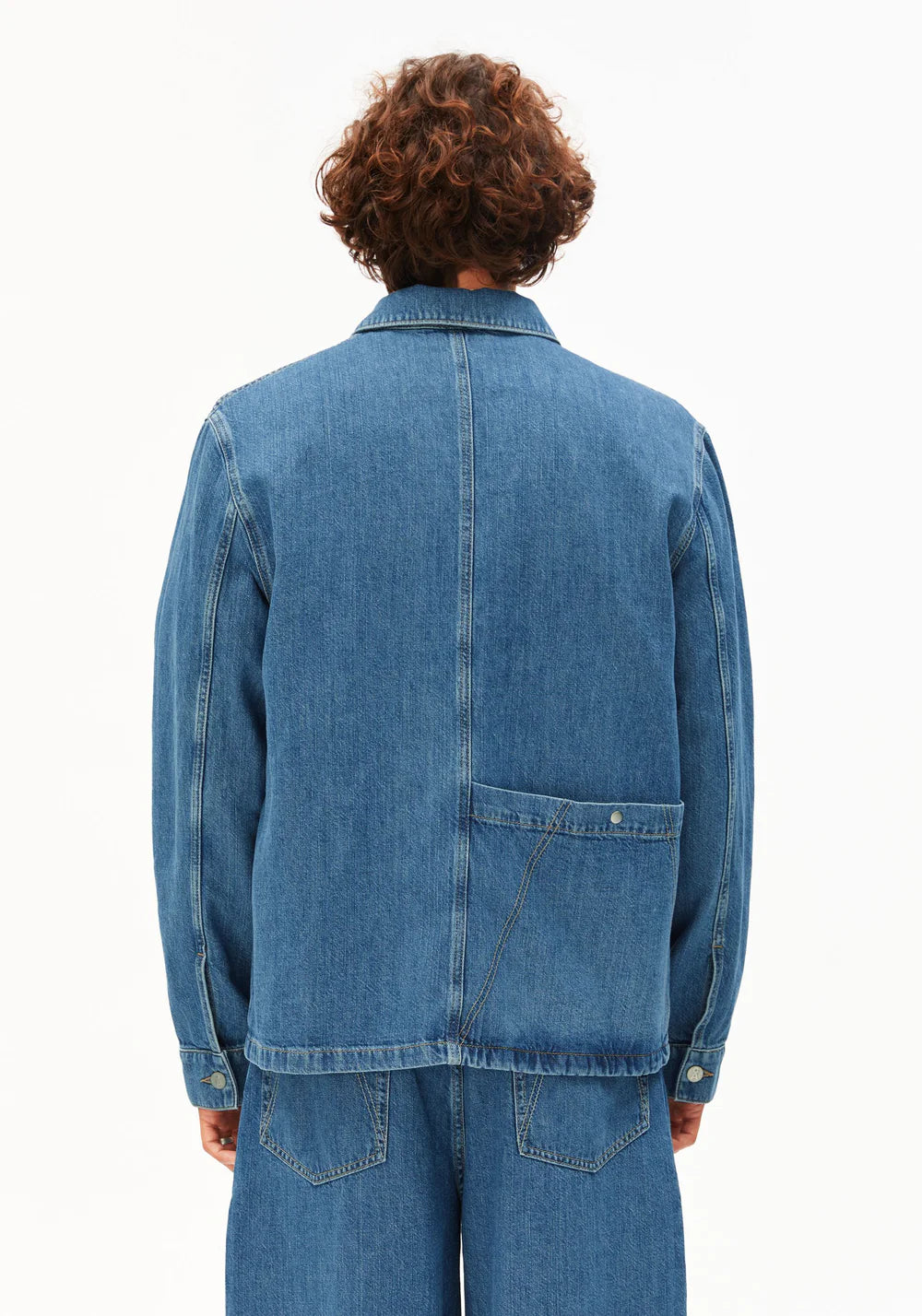 Armedangels - LINEN BLEND DENIM JACKET sea salt - WERTE FREUNDE