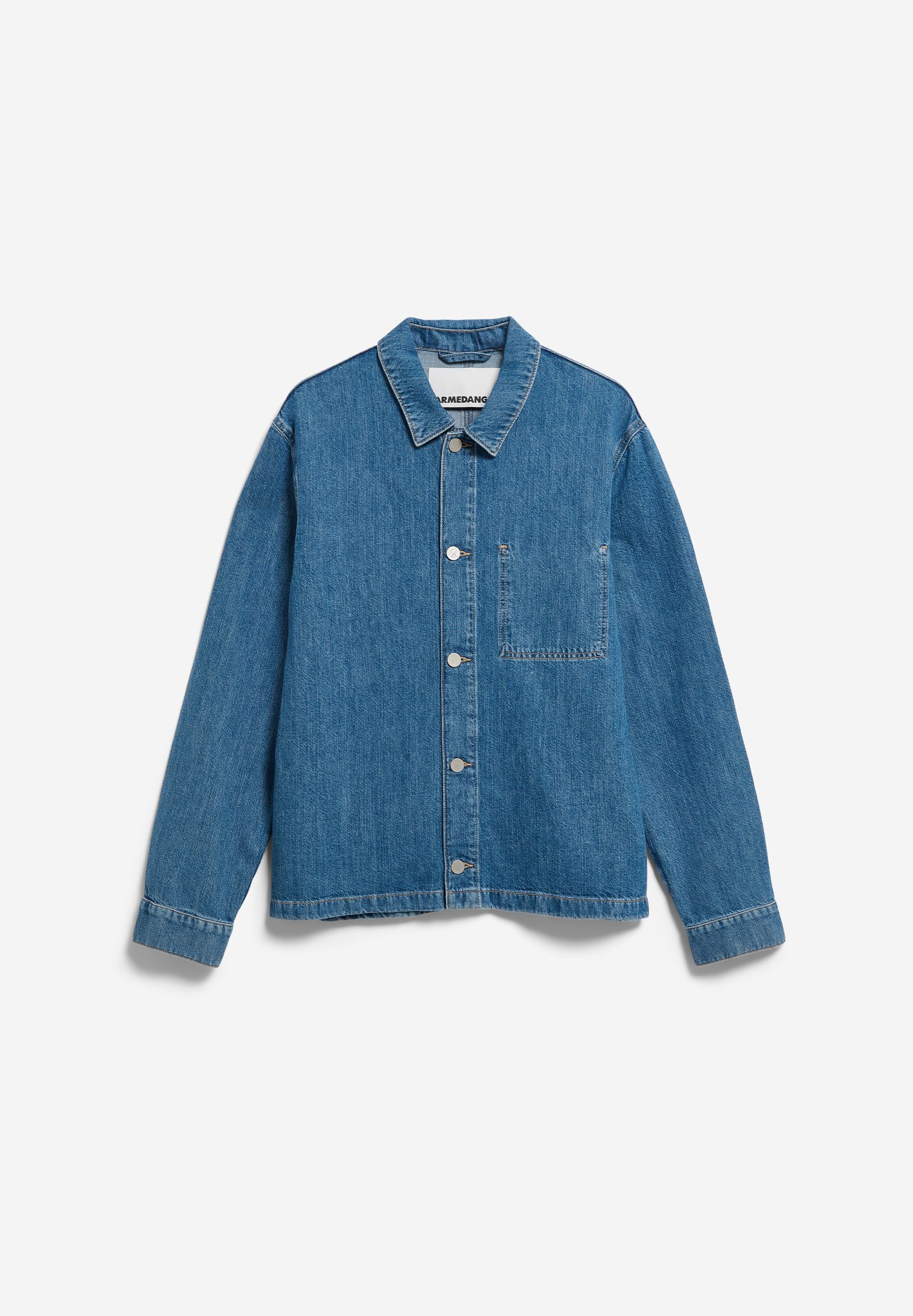Armedangels - LINEN BLEND DENIM JACKET sea salt - WERTE FREUNDE