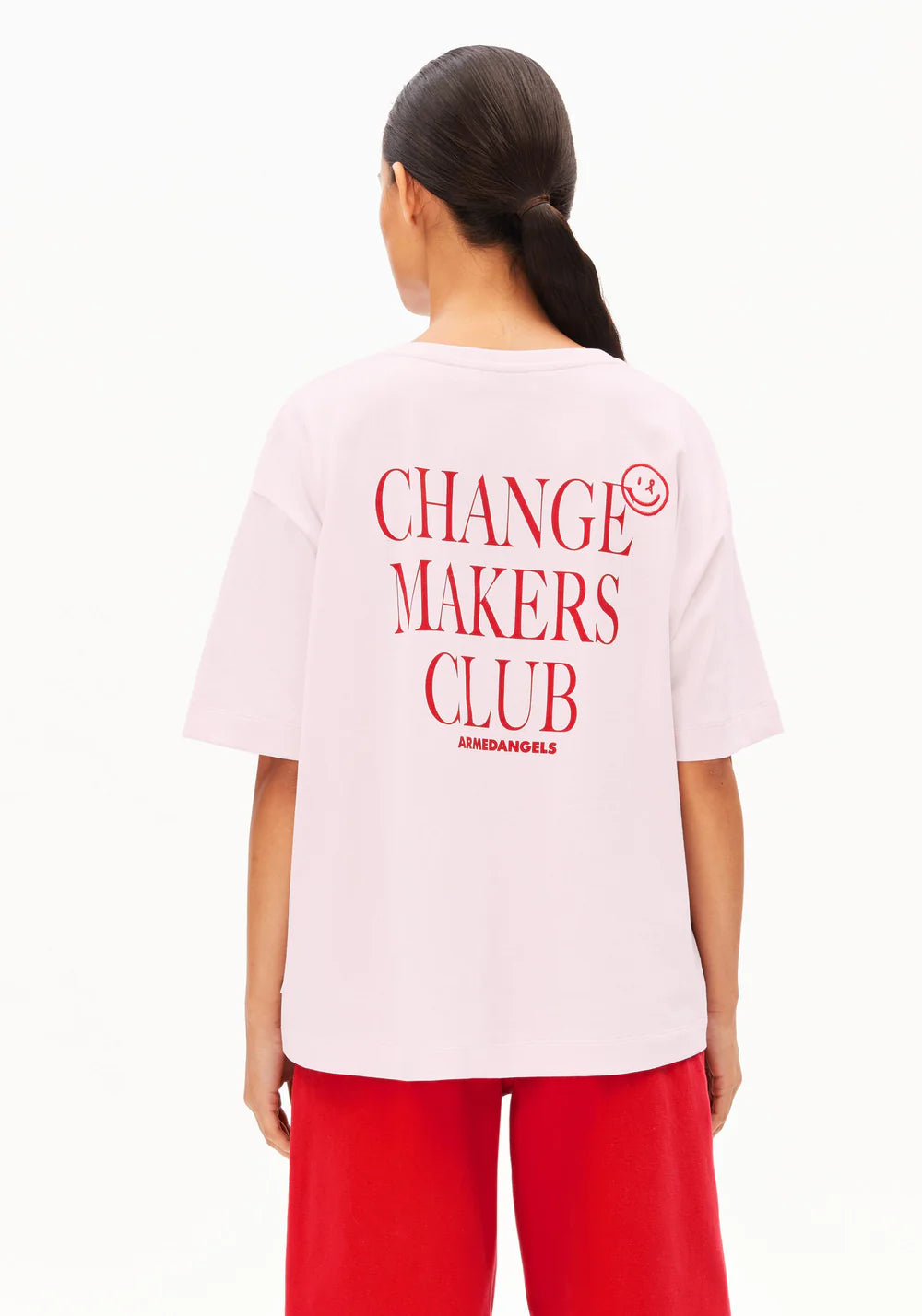 Armedangels - GIANNAA CHAANGE T-SHIRT pink mist - WERTE FREUNDE