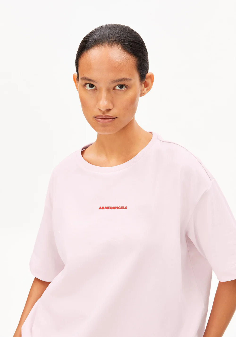 Armedangels - GIANNAA CHAANGE T-SHIRT pink mist - WERTE FREUNDE
