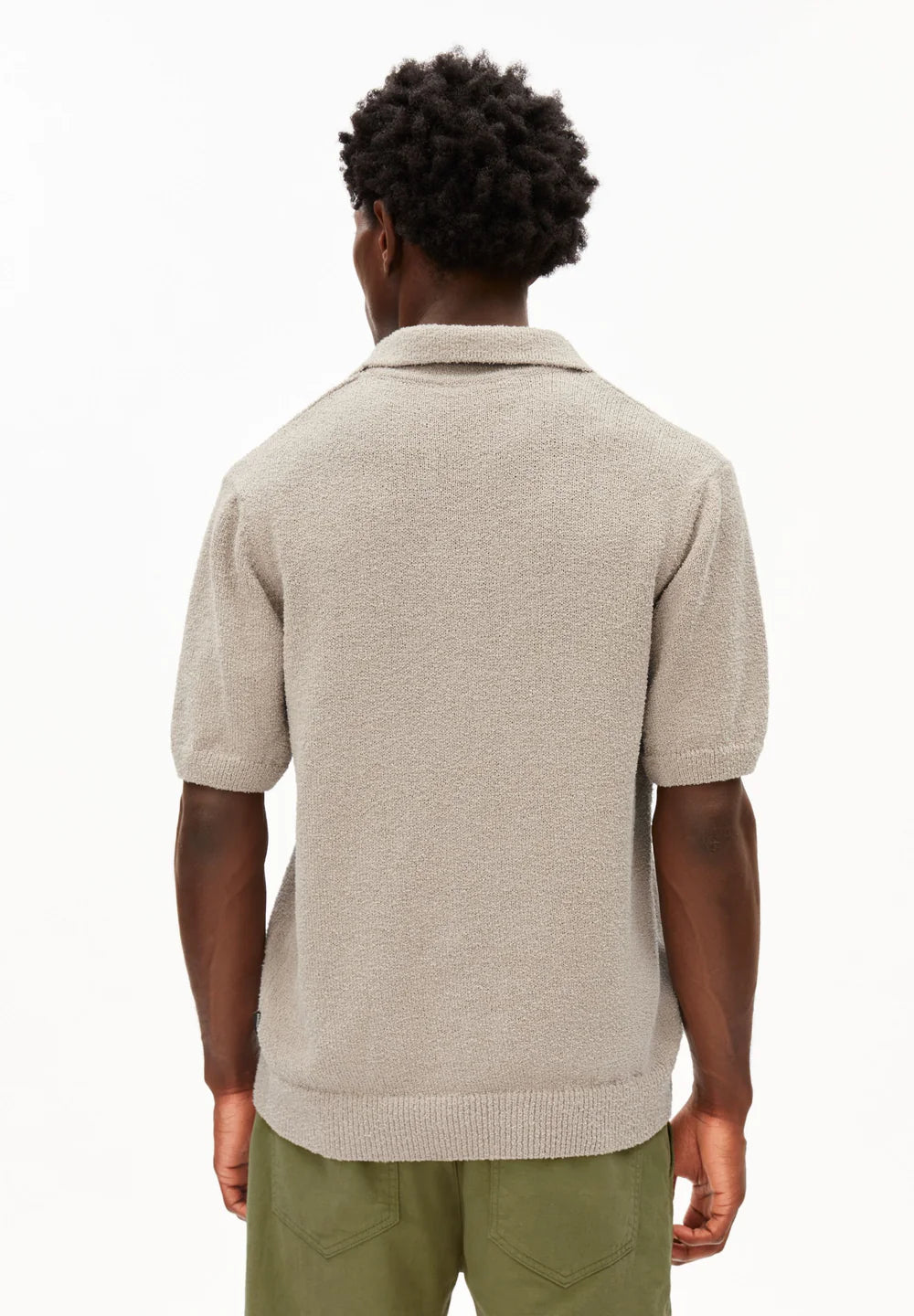 Armedangels - BOUCLE STRICKPOLOSHIRT sandstone - WERTE FREUNDE