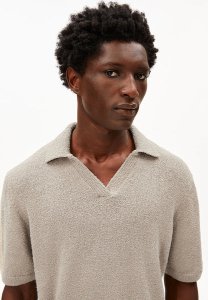 Armedangels - BOUCLE STRICKPOLOSHIRT sandstone - WERTE FREUNDE