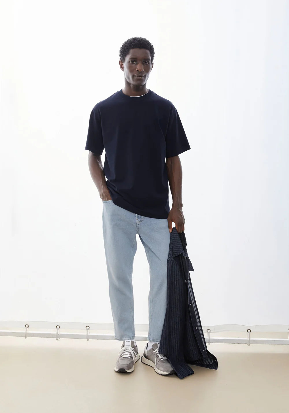 Armedangels - MAARKOS MID WEIGHT T-SHIRT night sky - WERTE FREUNDE