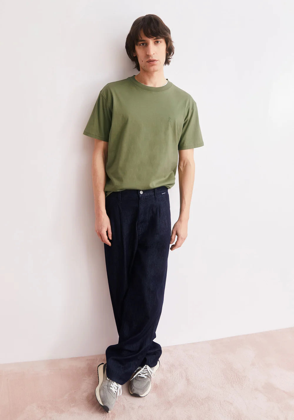 Armedangels - MAARKOS MID WEIGHT T-SHIRT fatigue green - WERTE FREUNDE