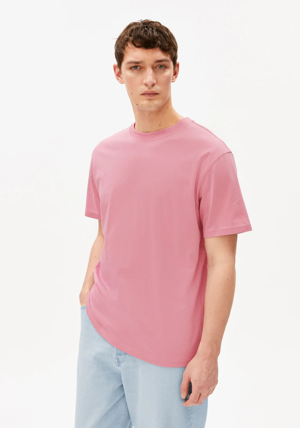 Armedangels - MAARKOS MID WEIGHT T-SHIRT washed berry - WERTE FREUNDE