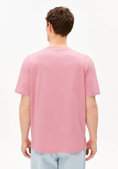 Armedangels - MAARKOS MID WEIGHT T-SHIRT washed berry - WERTE FREUNDE