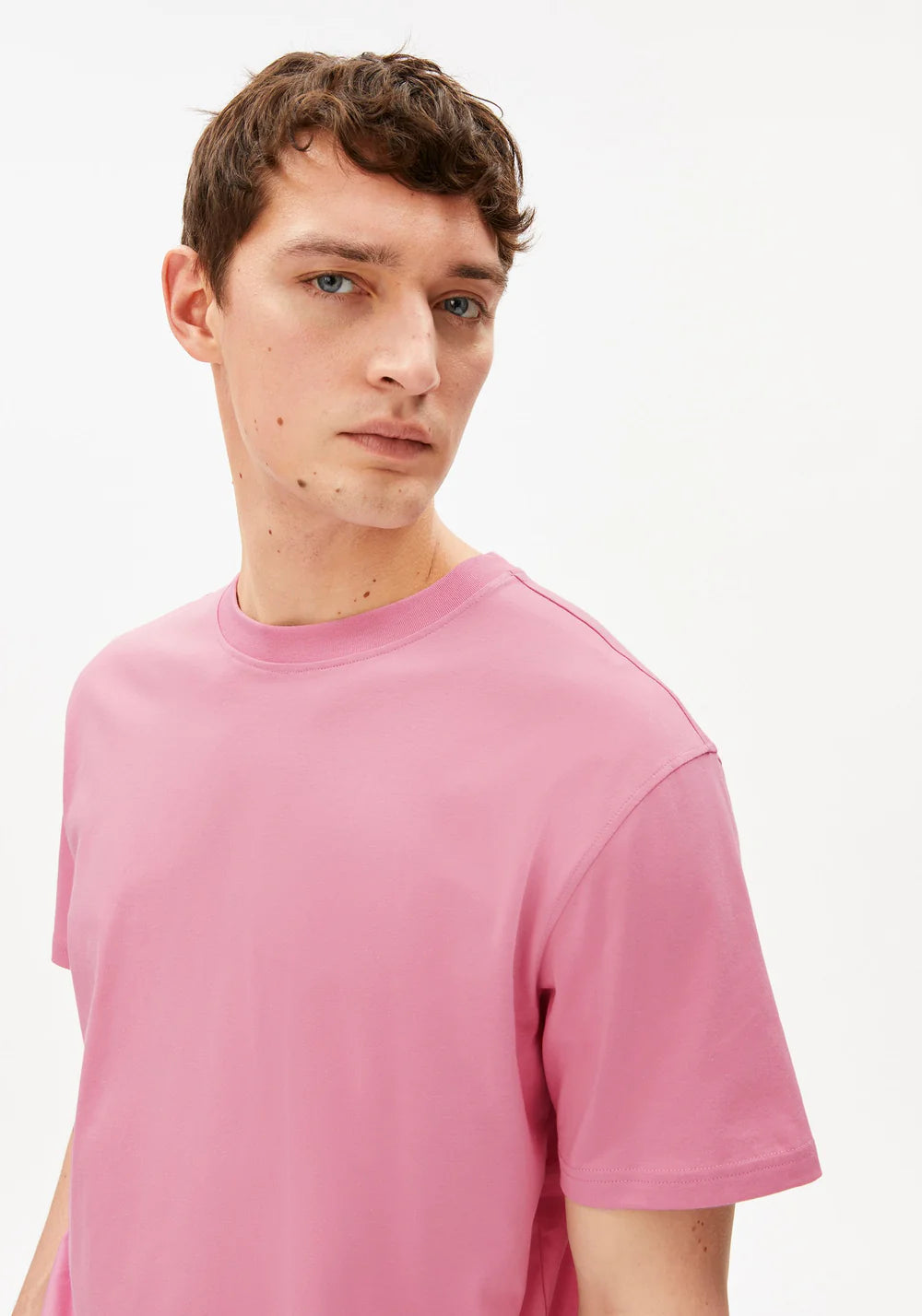 Armedangels - MAARKOS MID WEIGHT T-SHIRT washed berry - WERTE FREUNDE