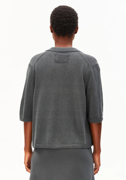 Armedangels - S SL LINEN BLEND KNIT CARDIGAN space steel - WERTE FREUNDE