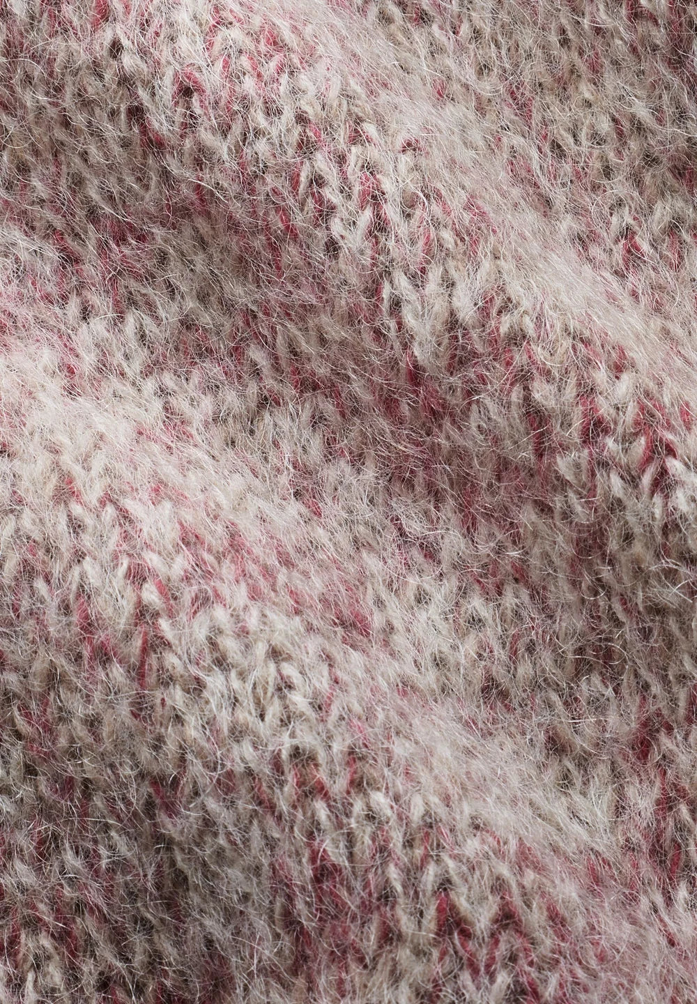 Armedangels - MOULINÉ  BRUSHED KNIT SWEATER Strick Pullover velvet ember-oatmilk