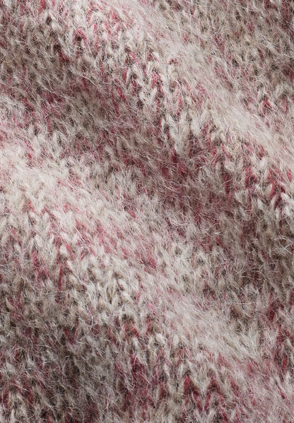 Armedangels - MOULINÉ  BRUSHED KNIT SWEATER Strick Pullover velvet ember-oatmilk