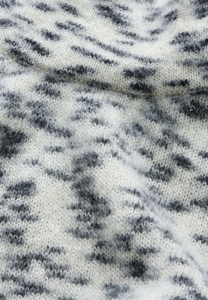 Armedangels - MOHAIR BLEND DOTS KNIT VEST oatmilk-black
