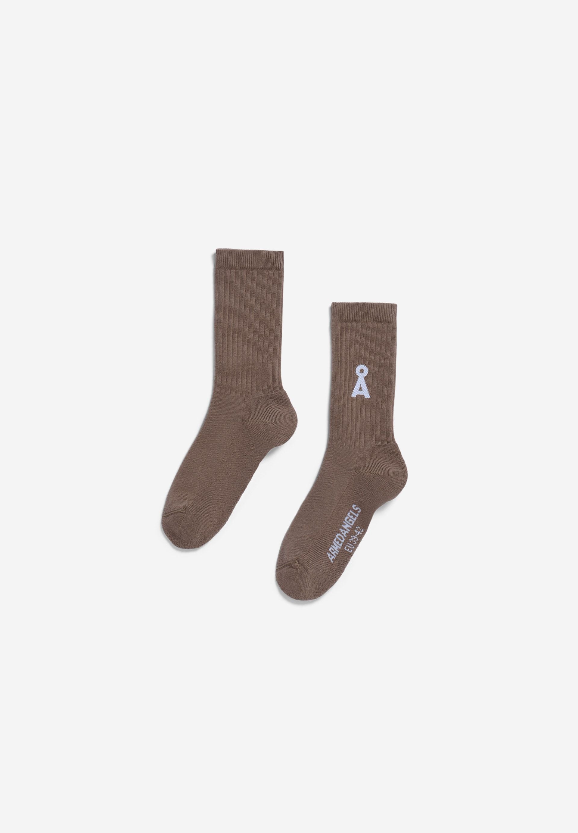Armedangels - SAAMUS BOLD SOCKS walnut cream - WERTE FREUNDE