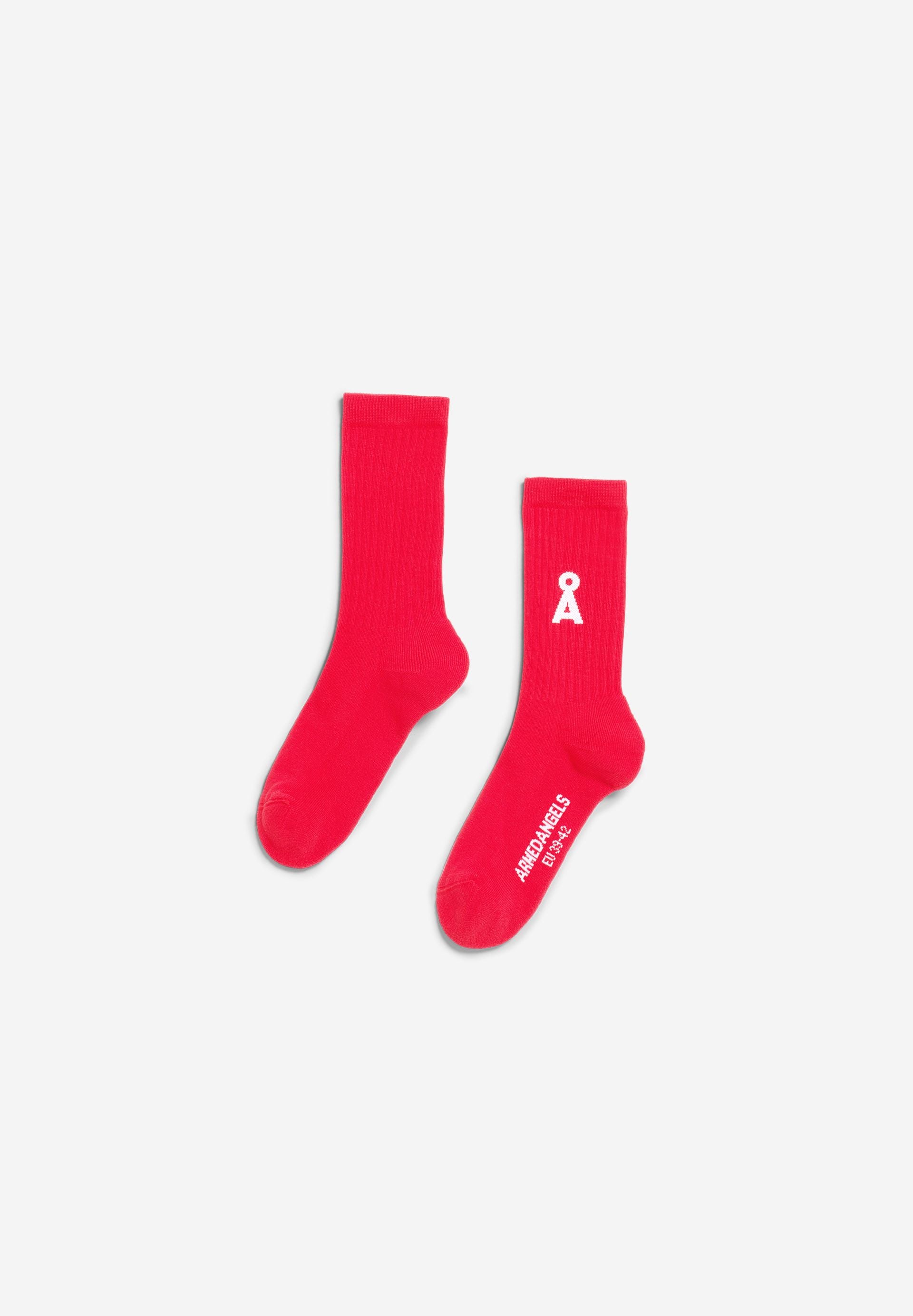 Armedangels - SAAMUS BOLD SOCKS mars red - WERTE FREUNDE
