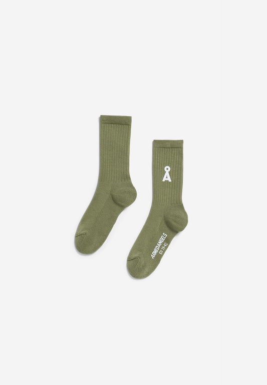 Armedangels - SAAMUS BOLD SOCKS fatigue green - WERTE FREUNDE