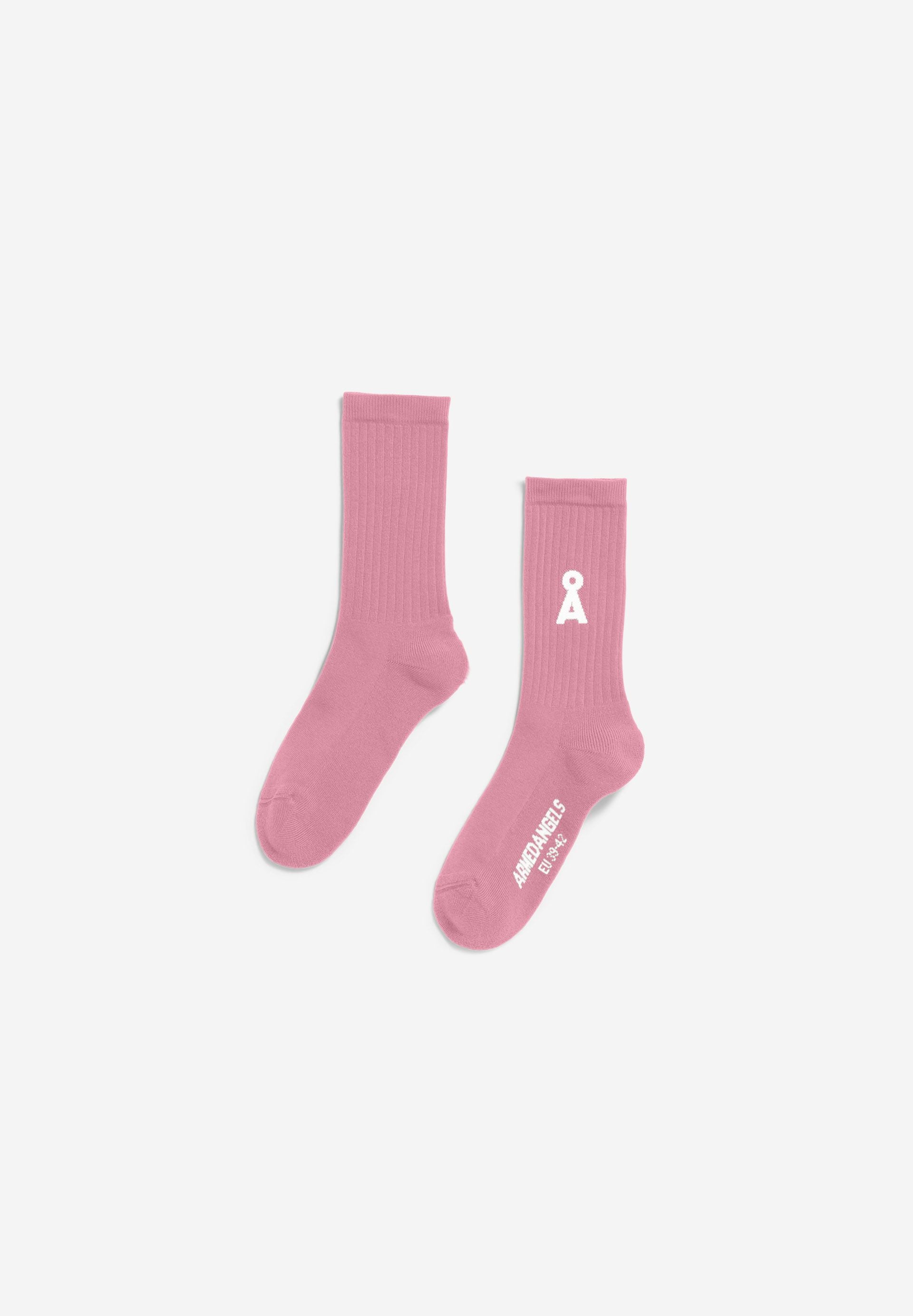 Armedangels - SAAMUS BOLD SOCKS washed berry - WERTE FREUNDE