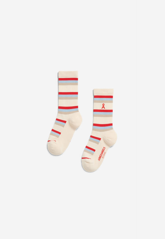 Armedangels - STRIPE SOCKS oatmilk - WERTE FREUNDE