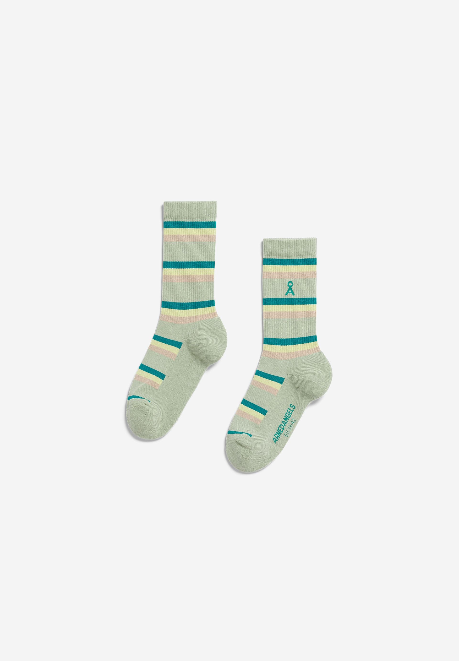 Armedangels - STRIPE SOCKS foam - WERTE FREUNDE