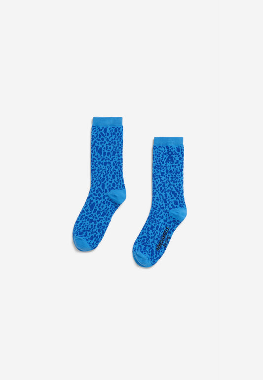 Armedangels - LEOPARD SOCKS marina blue - WERTE FREUNDE