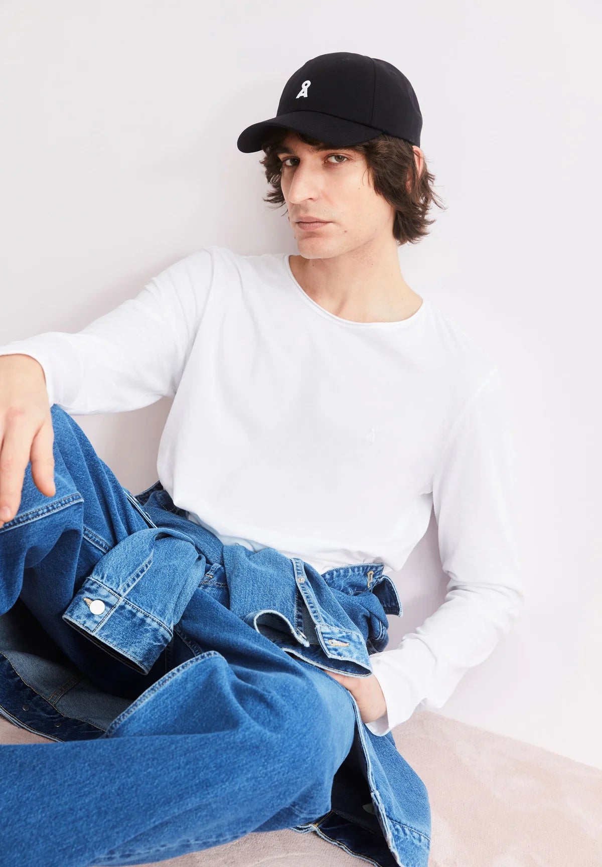 Armedangels - JAAMES BRUSHED LANGARMSHIRT white - WERTE FREUNDE