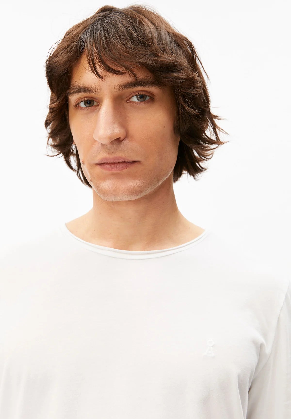 Armedangels - JAAMES BRUSHED LANGARMSHIRT white - WERTE FREUNDE