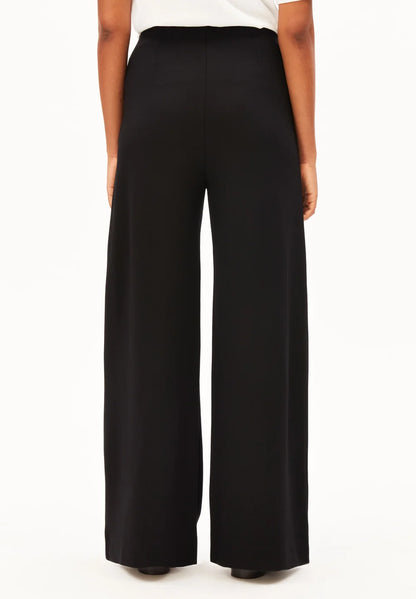Armedangels - BASIC JERSEY WIDE LEG PANT black