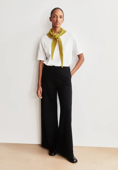 Armedangels - BASIC JERSEY WIDE LEG PANT black