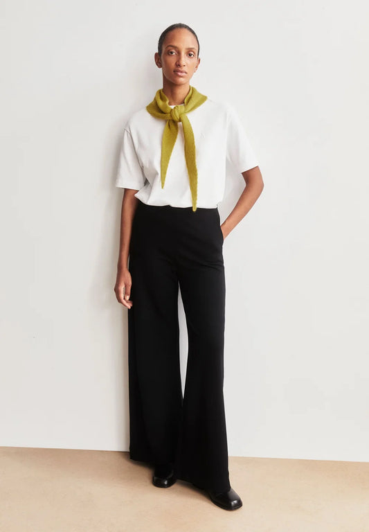 Armedangels - BASIC JERSEY WIDE LEG PANT black