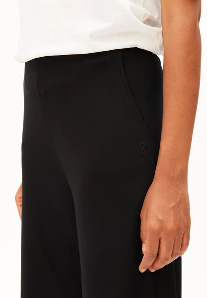 Armedangels - BASIC JERSEY WIDE LEG PANT black