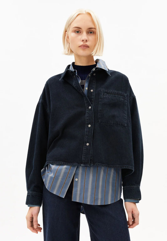 Armedangels - NALAANI DENIM BLOUSE rinse