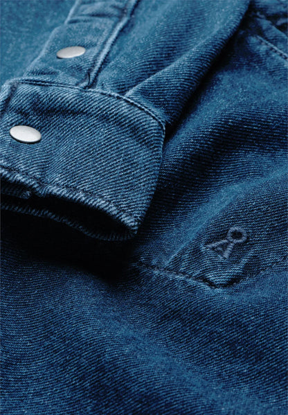 Armedangels - OVERSIZED DENIM BLOUSE bright blue