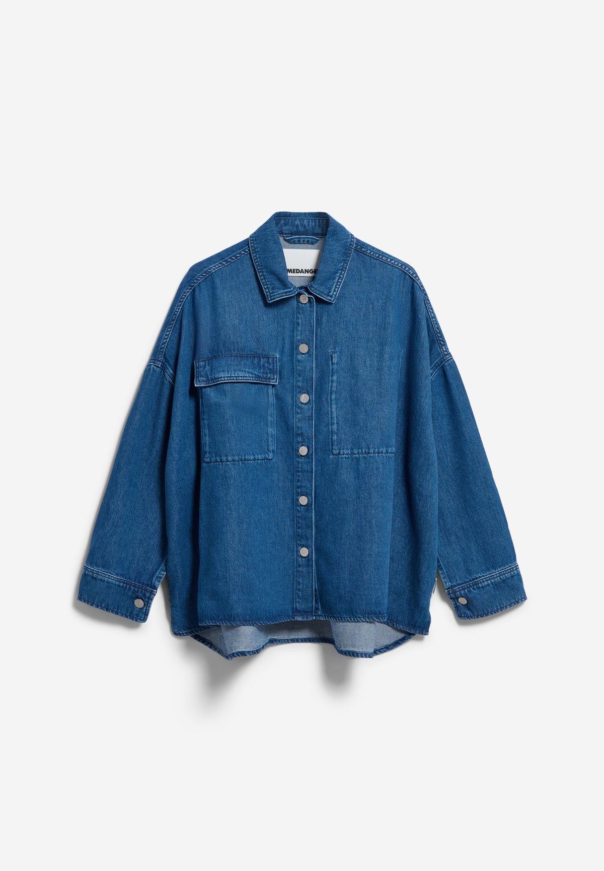 Armedangels - OVERSIZED DENIM BLOUSE bright blue - WERTE FREUNDE